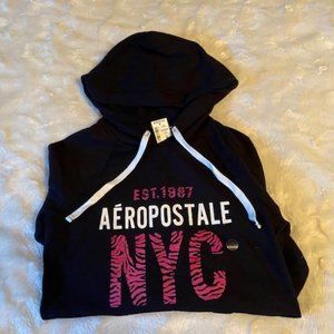 Aeropostale Aero Black NYC Hoodie Size S NWT